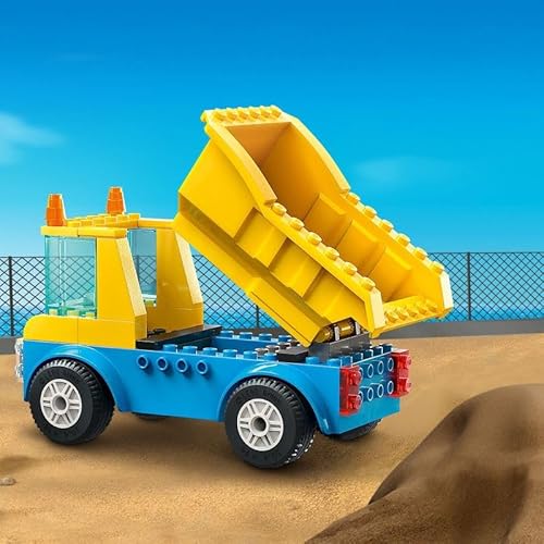 LEGO City Camion da Cantiere e Gru con Palla da Demolizione, Set con Veicoli Giocattolo da Trasporto ed Escavatore, Giochi Educativi per Bambini e Bambine da 4 Anni, Idee Regalo di Compleanno 60391 - Immagine 1