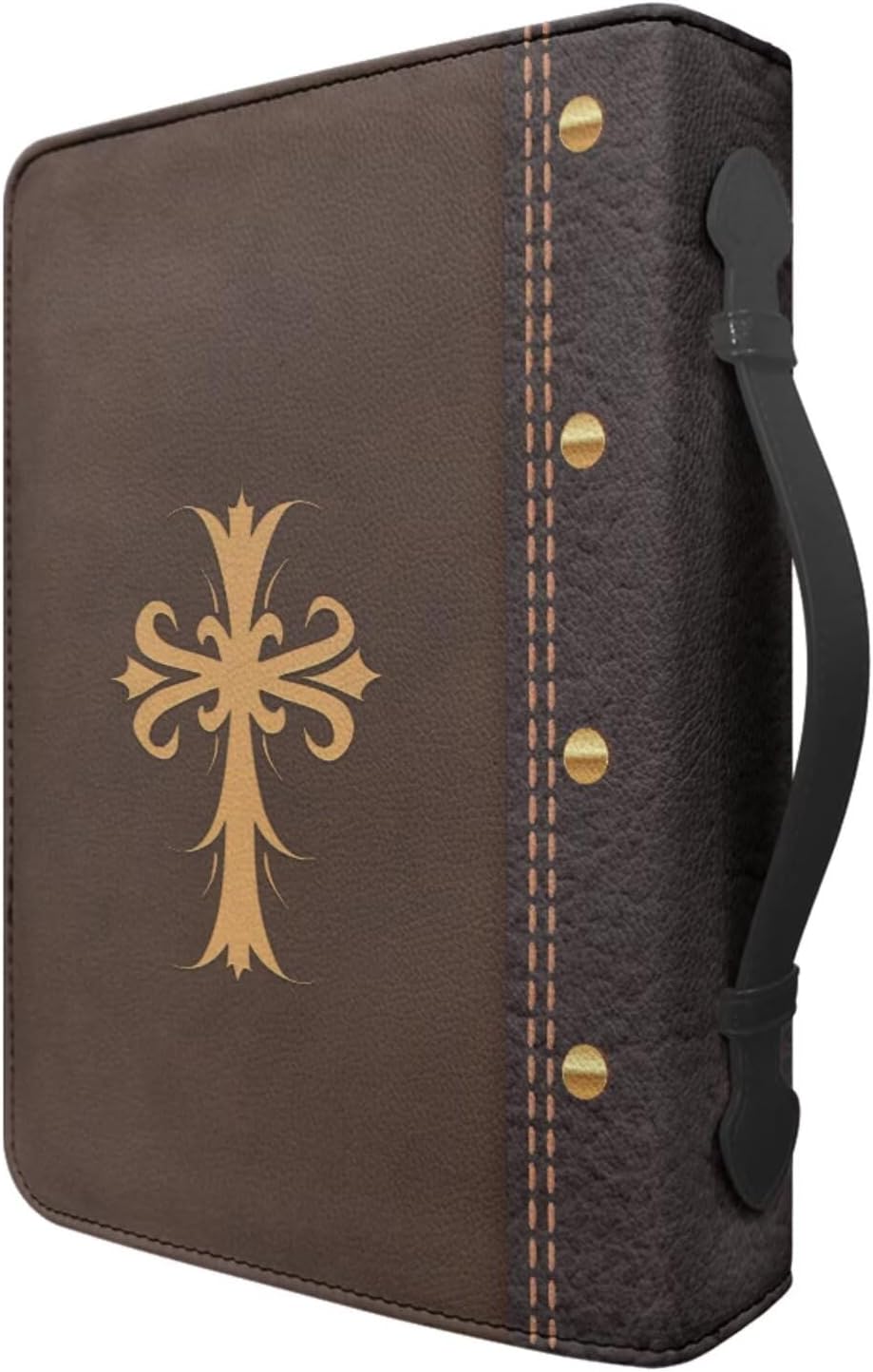 Bible Cover Case for Women Men Large Size Leather Bible Bag with Bookmark Womens Bible Carrying Case,Size M-2XL