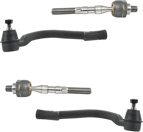 Miniatura 97 de TRQ Juego de varillas de acoplamiento delanteras interiores y exteriores, 4 piezas, compatibles con Toyota C-HR 2018-2021