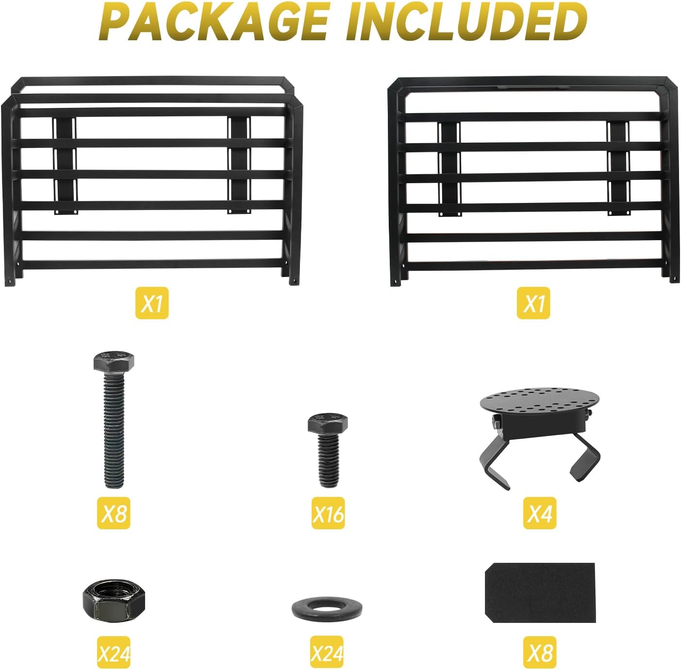60" x 36" x 5" Roof Rack Cargo Basket, Heavy Duty Carbon Steel Rooftop Carrier, 250 lbs Capacity Waterproof Car Top Luggage Holder for SUV, Truck, RV, Pickup