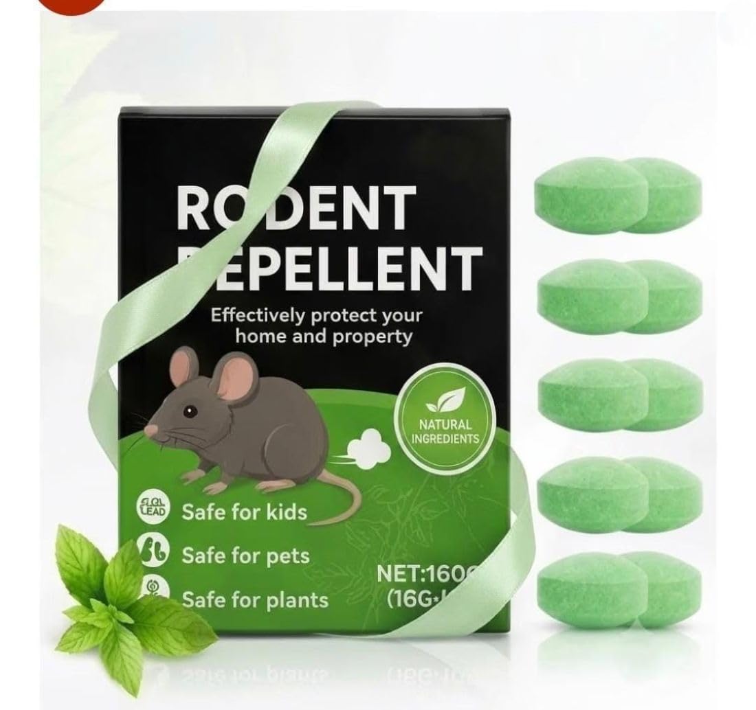 Rat Repellent for Car & Home Pack of 1 (10 Tablets) | Peppermint Oil Rodent & Mouse Repellent | No-Kill Natural Rat Deterrent for Car, Bike, Truck Engine, Garage, Home, Indoor & Outdoor-image-20