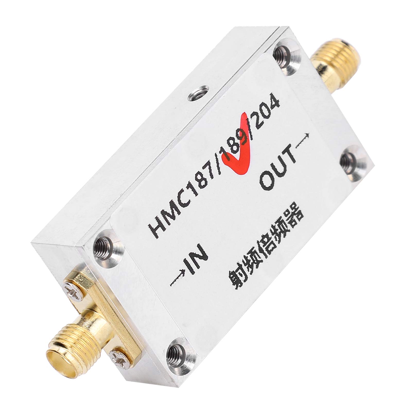 Frequenzverdoppler HMC189 aus Aluminiumlegierung, HF-Funkvervielfacher mit Hoher Eingangsleistung und Großem Frequenzbereich für eine Verbesserte Hochfrequenzverstärkung in der