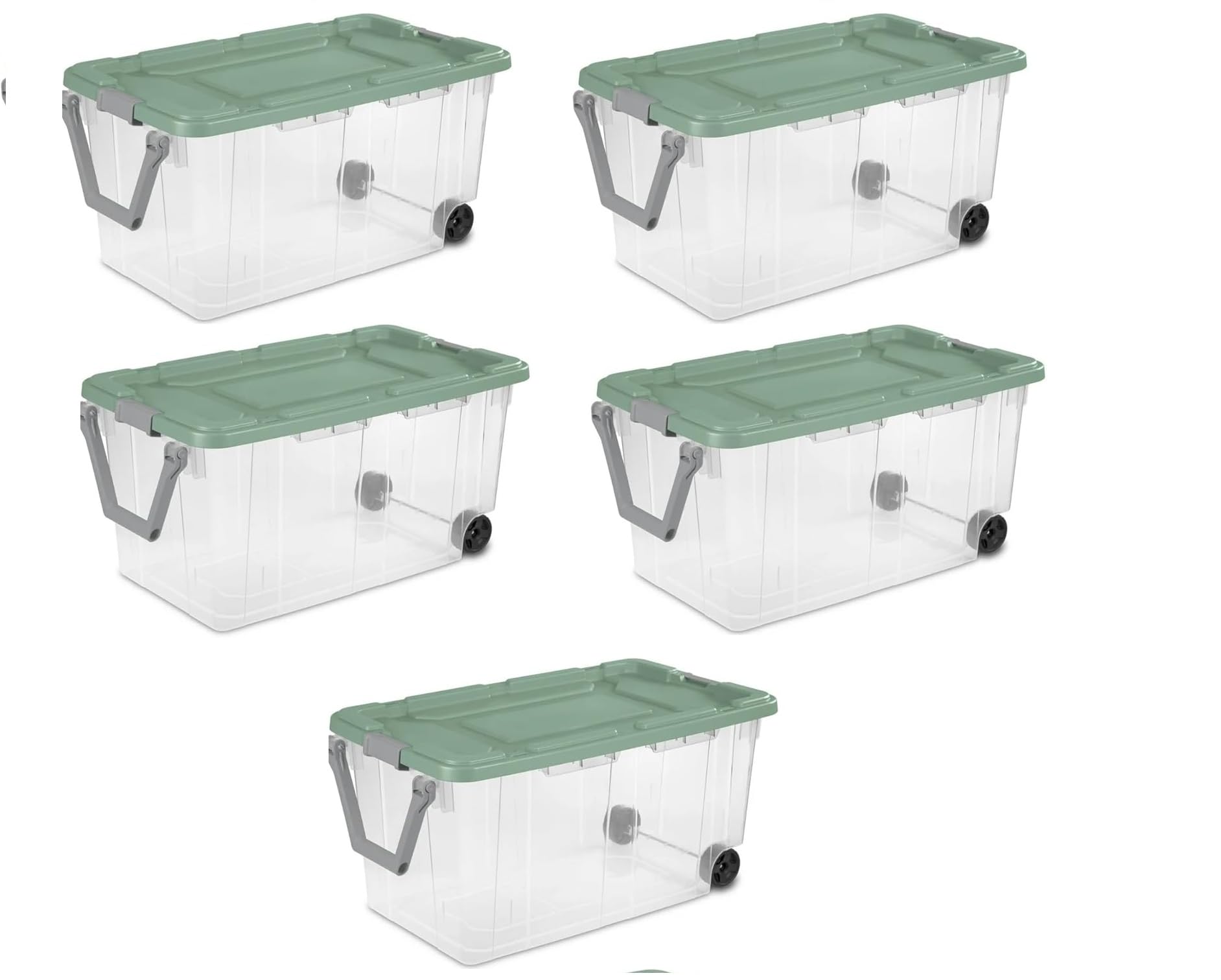 Amazon.com - Storage Bin 40 Gallon 160 Qt Wheeled Industrial Tote