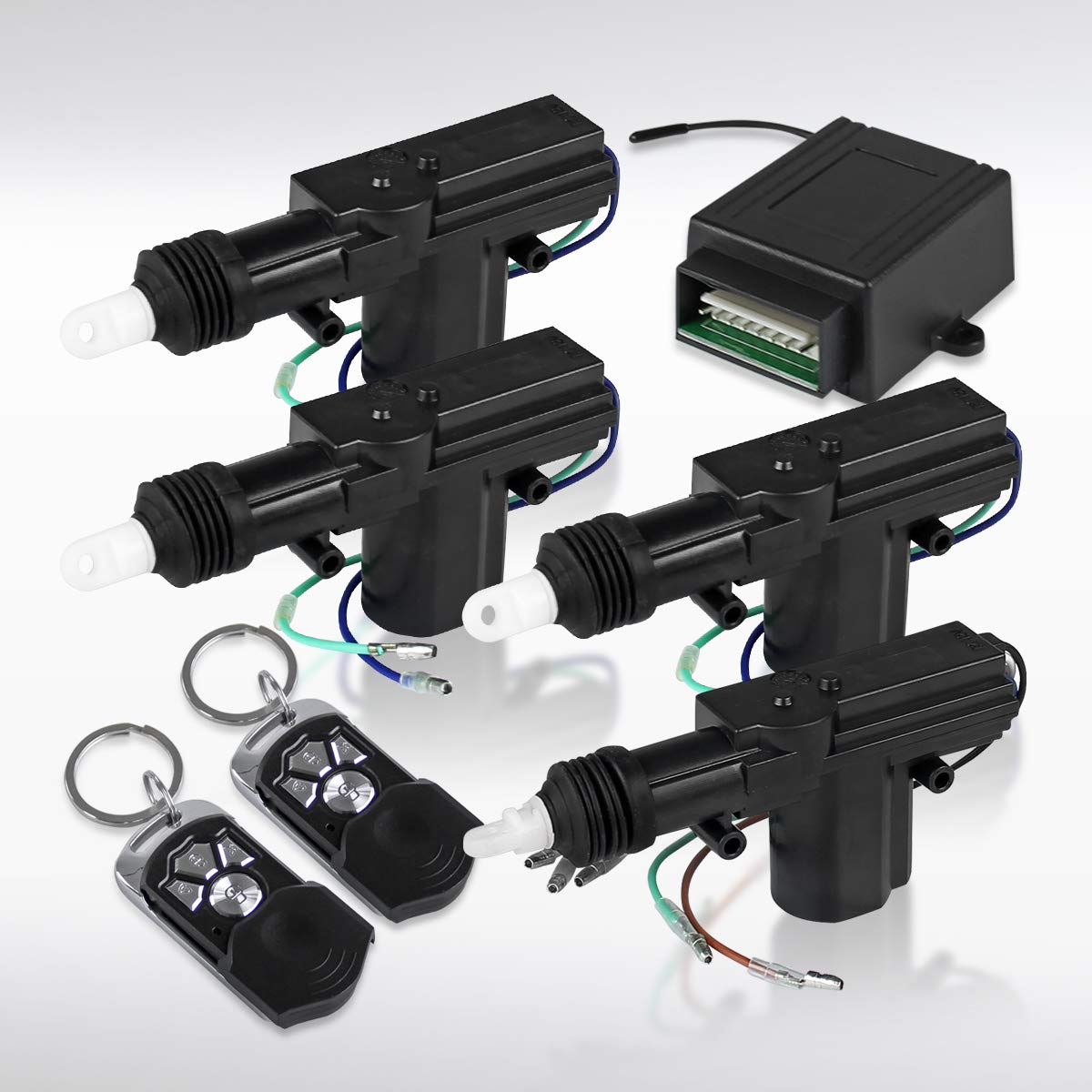 Autozensation 2/4 Door Central Keyless Power Control Lock Unlock 4 Door W/Remote Kit