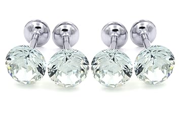 UNIQUELLA Pack of 4 Piece Decorative Glass Crystal Curtain Hold Backs Tie Backs Hook Hanger Knob Clips Door & Window Drapery Tie Back Wall Hook Tassel Holder..