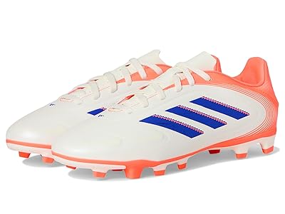 adidas Kids Copa Club Pure 3 Firm Ground/Multi Ground Cleats (Little Kid/Big Kid) Kids Shoes White/Lucid Blue/Signal Coral : 2.5 Little Kid M