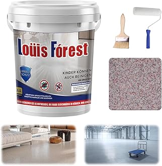 High-Gloss Marble Effect Epoxy Floor Coating, Waterproof, Non-Slip, Long-Lasting Louis Forest Epoxy Floor Paint, Marble-Like Finish, Suit for Multiple Surfaces