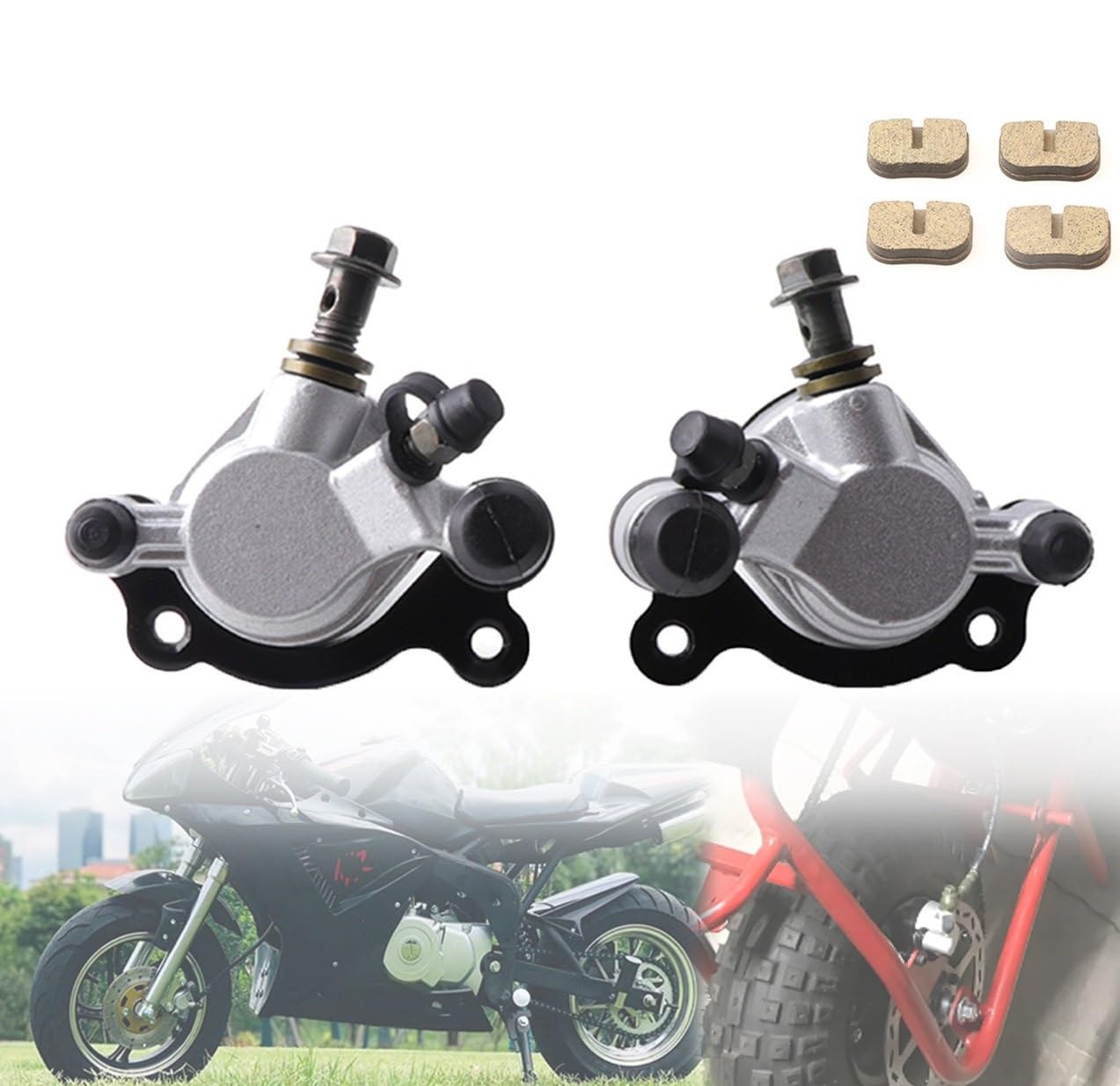 Pompa hamulcowa Motocyklowe przednie/tylne hydrauliczne zaciski hamulcowe pasujące do 2-suwowego motorynki Moto Dirt motorower ATV