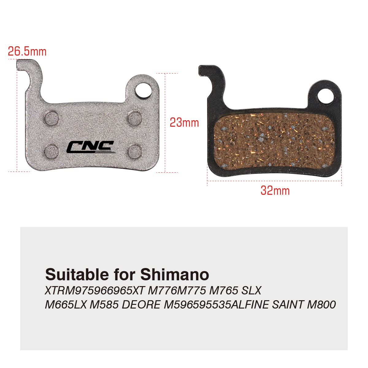 4 Coppie Pastiglie Freno Bici In Resina - Compatibili Con Shimano Deore, XT, XTR E Altri Modelli - Foto 8