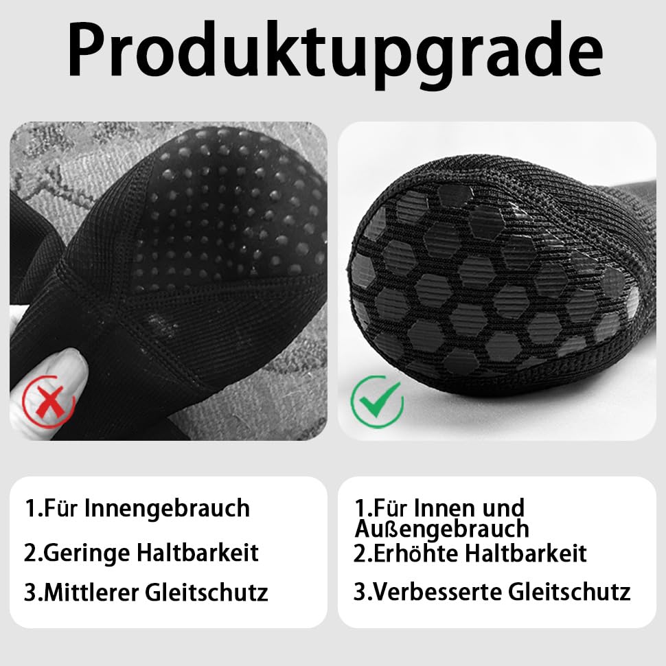COODEO Hundesocken gegen Pfotenlecken | Wasserfeste Pfotenschutzstiefel mit rutschfesten Sohlen zur Wundheilung & Hautschutz (Blau, M)