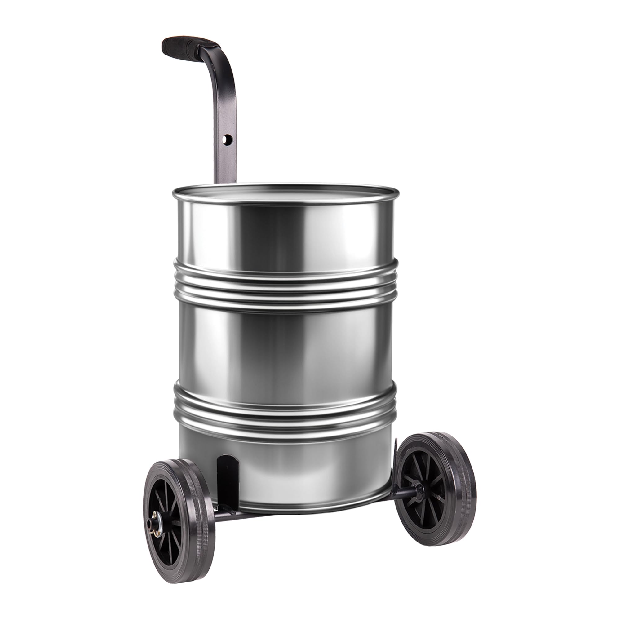 Cofan Carrello portaborraccia da 30 litri | Ruote in gomma Ø150 mm | Manico ergonomico | Struttura in acciaio rinforzato | Trasporto di taniche in officine e ambienti industriali