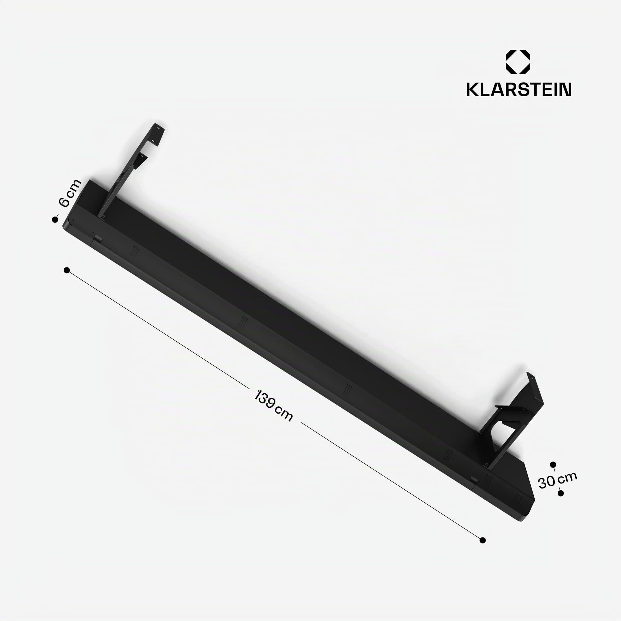 blumfeldt Pannelli Radianti a Infrarossi 3300W - Montaggio a Parete/Soffitto, IP44, 2 Livelli di Riscaldamento, Controllo Smart Via App, Termostato Wireless, Display a LED Touch, per Balcone & Patio