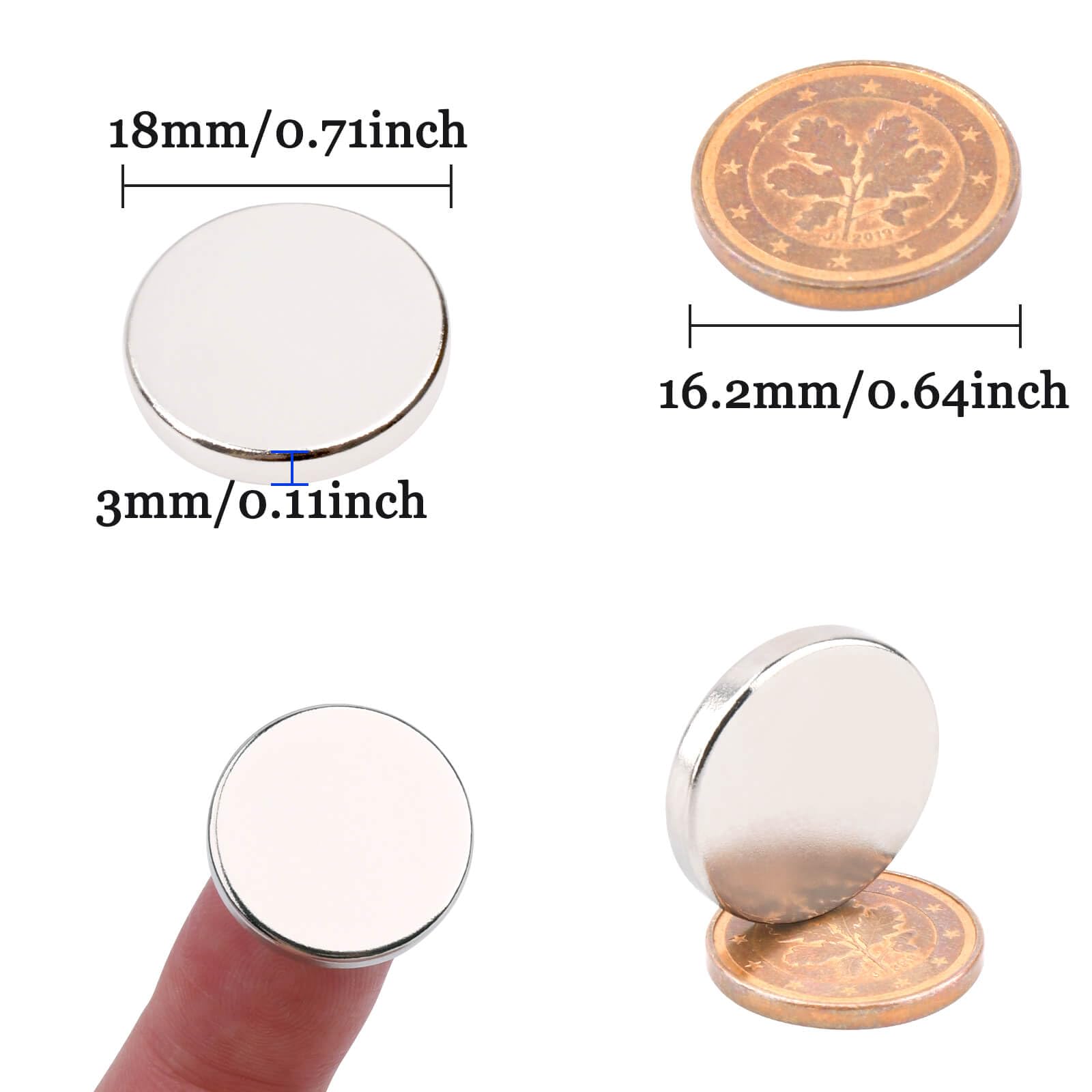 80pcs Super Strong Fridge Magnets, 18x3mm Refrigerator Magnets - Image 2
