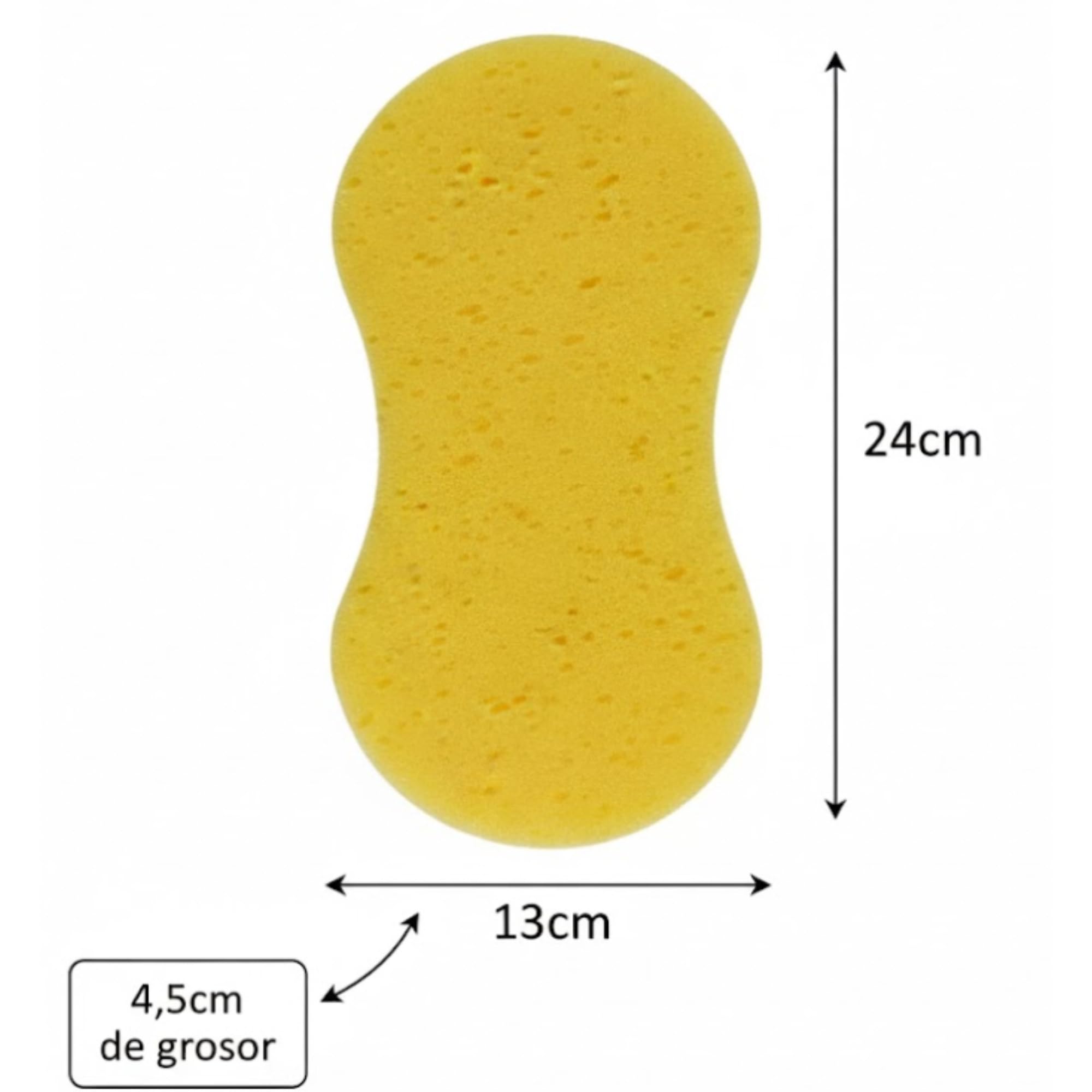 Esponja Coche de Microfibra Jumbo – Pack 2 Unidades (24×13×5 cm) – Esponjas Grandes para Limpieza y Lavado Exterior - 4