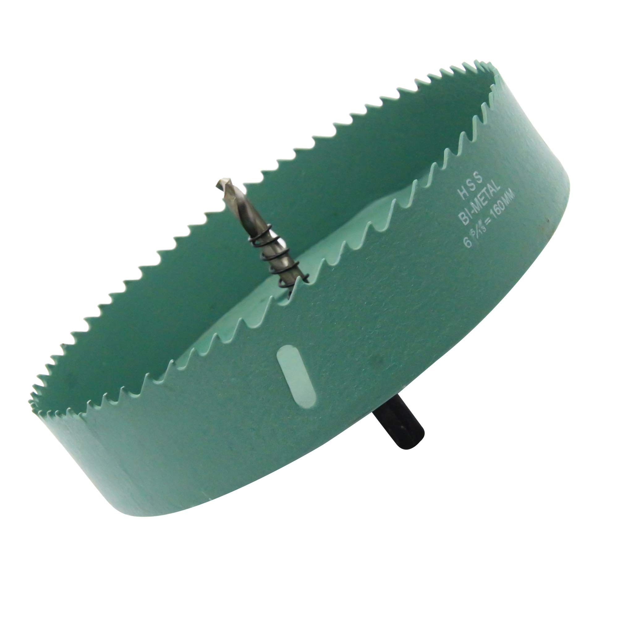 160 mm hole saw LAIWEI hole cutter with 6.3" HSS ring hole drill for cutting holes in wood, plasterboard, aluminium profiles, PVC and other materials(6-2/7") — image 1
