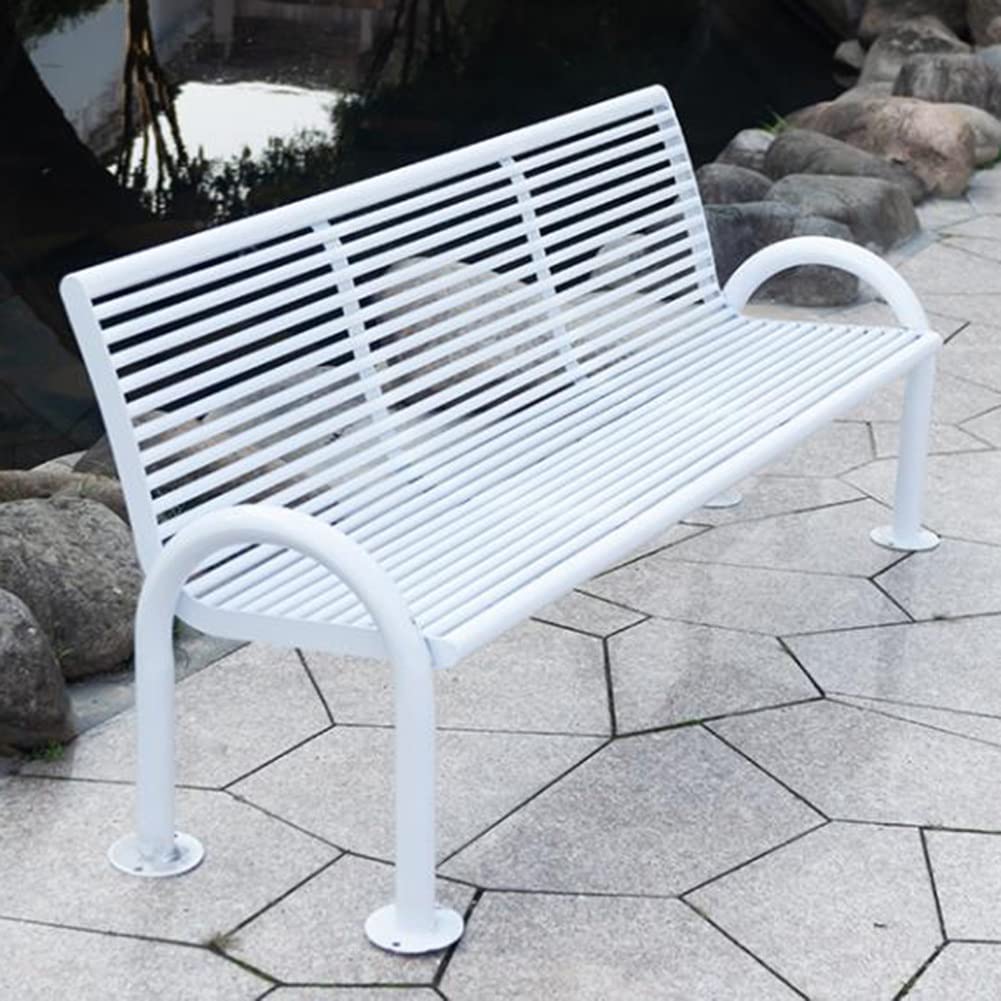 Amazon.co.jp: 屋外ガーデンベンチ、47/59/71インチパークベンチ、鉄製