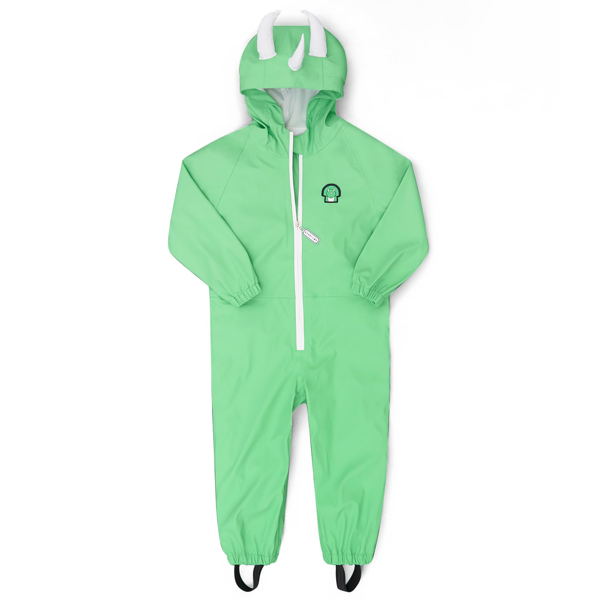 Roarsome Boys Green Spike The Dinosaur Puddlesuit In - Size: 3 Years/4 Years Kids