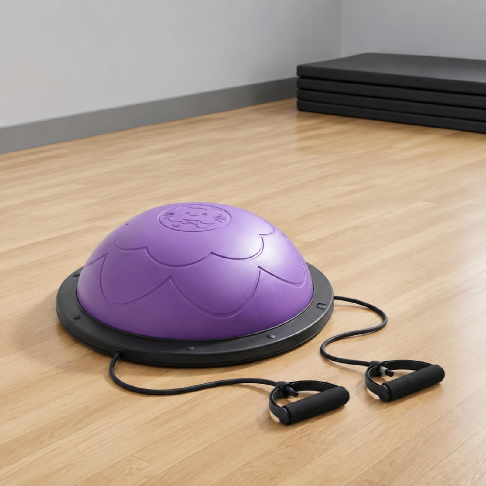 Amagogo Palla di Equilibrio per Bambini Cupola di Equilibrio Mezza Sfera Piattaforma Fitness con Elastici E Superficie Testurizzata Rinforzo Muscolare E
