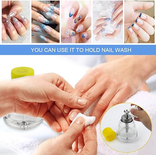 Miniatura 4 de Botella de vidrio transparente de 6.1 fl oz, dispensador profesional de bomba de vidrio transparente con escalas de medición, para removedor de