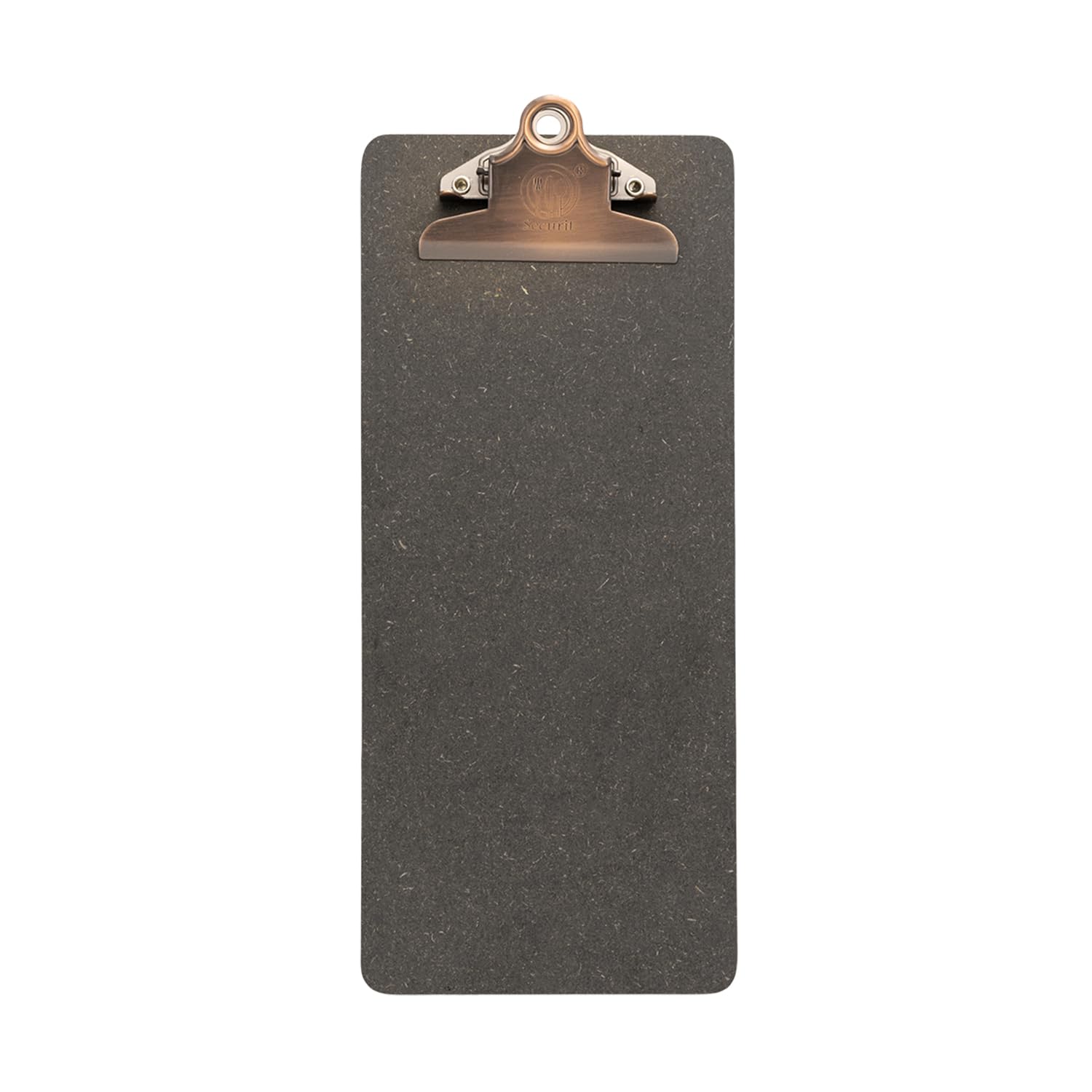 Securit Wooden Bill Presenter Clipboard, Brown with Stainless Steel Clip (MC-CBBP-BR)