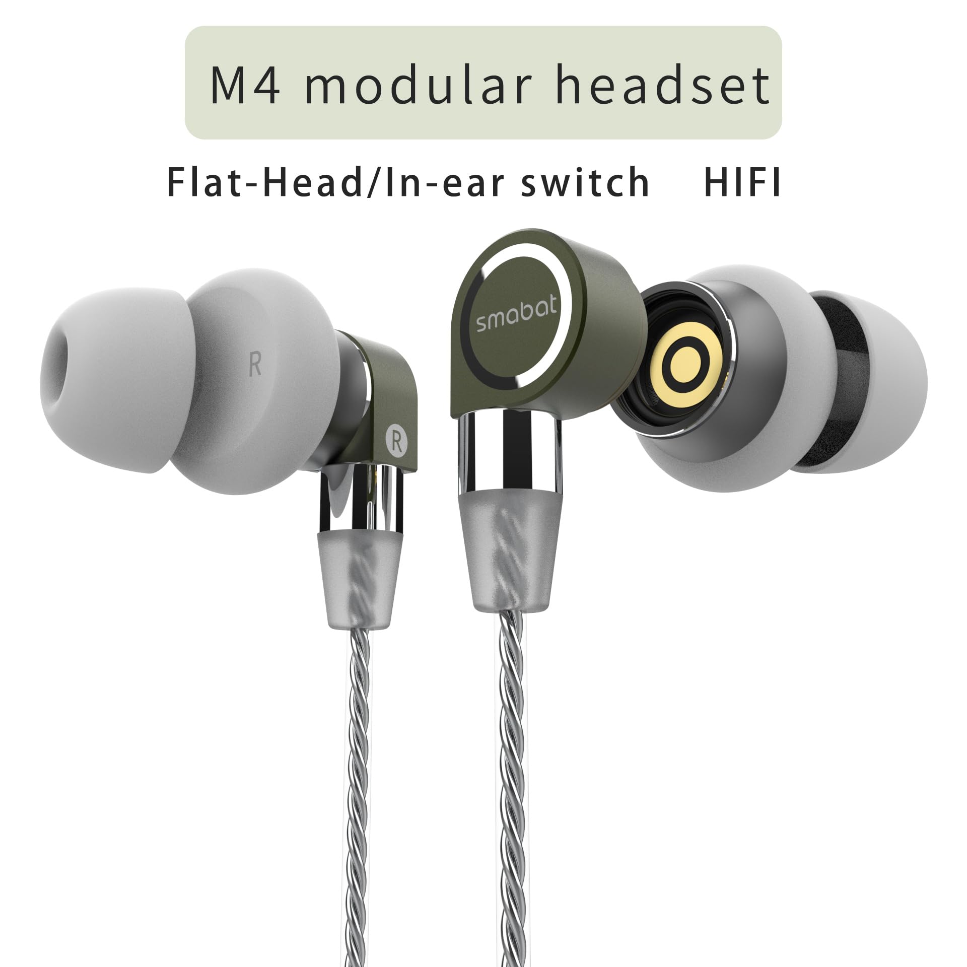 ヘッドフォン/イヤフォン smabat M4 Amazon.co.jp: Smabat M4 HiFi 有線ヘッドフォン インイヤーとフラット