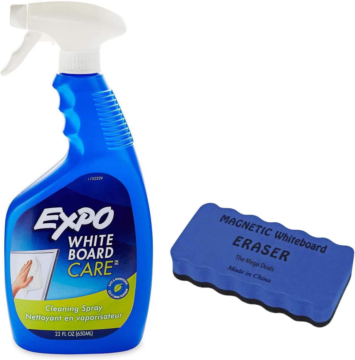 Quartet Glass Dry Erase White Board Cleaner, Whiteboard Cleaning Spray, 17 oz