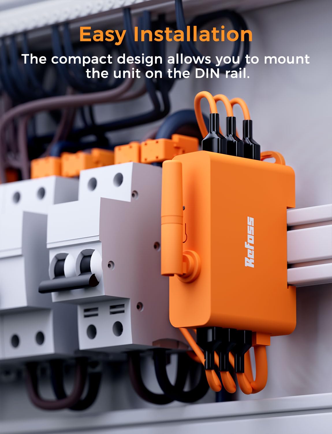 Refoss EM06 inteligentny 3-fazowy licznik energii z Home Assistant, licznik prądu WLAN i Bluetooth, inteligentny miernik z 6 kanałami pomiarowymi (150 A), pomiar zużycia w czasie rzeczywistym,