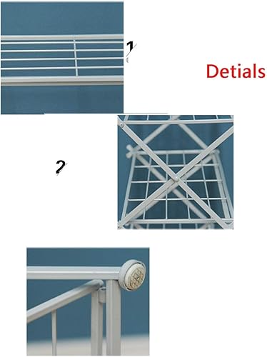 Miniatura 7 de ZEELYDE Zapatero plegable de hierro forjado de cinco o seis pisos de varios pisos para dormitorio organizador de almacenamiento de pantuflas de pie