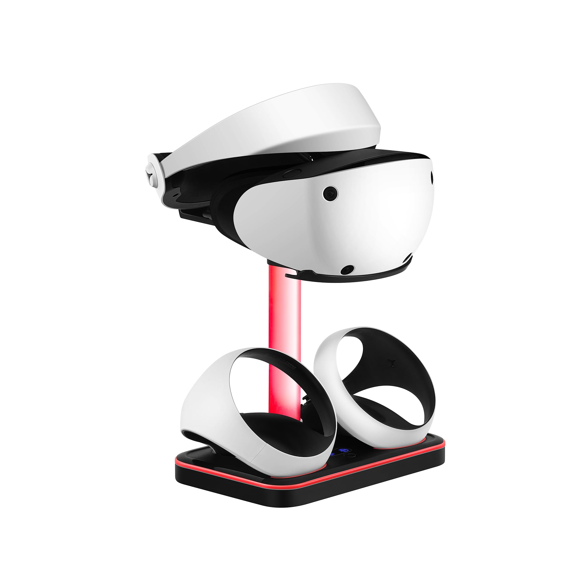 Base de Carga magnética con luz RGB para PS5 VR2 VR2 Gafas Auriculares Soporte Cargador Base (Black)