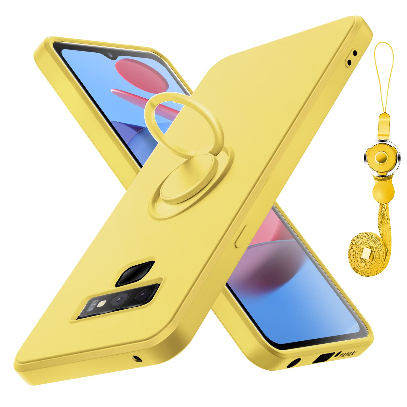 Amazon.co.jp: Galaxy Note 9 ケース 耐衝撃リング付き シリコン