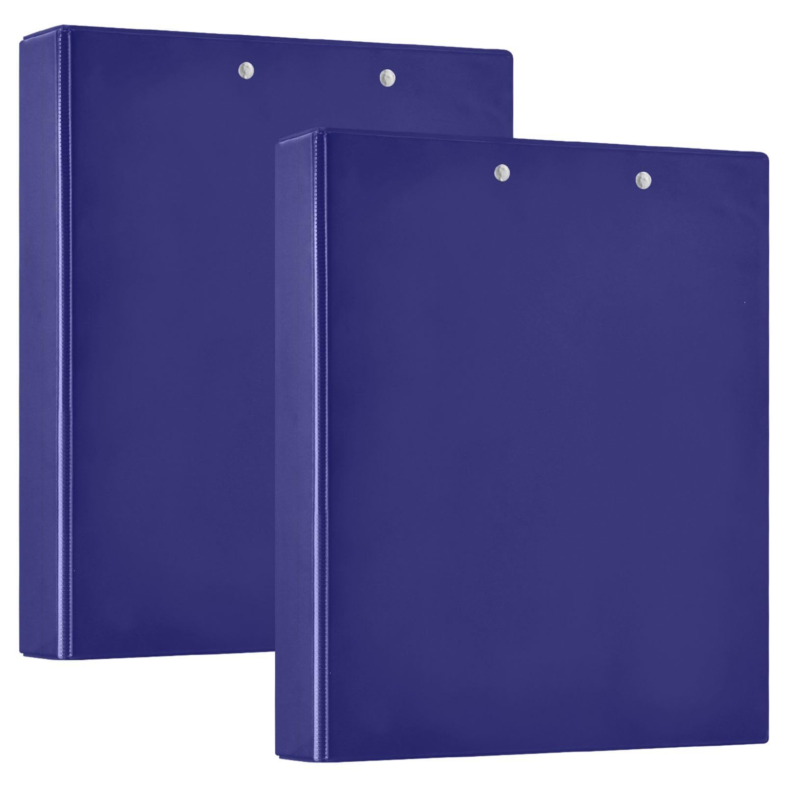Raccoglitore a tre anelli stampato, 3,8 cm, raccoglitore ad anelli a D con tasche, raccoglitore decorativo per scuola, università o ufficio, blu notte, taglia unica ex2