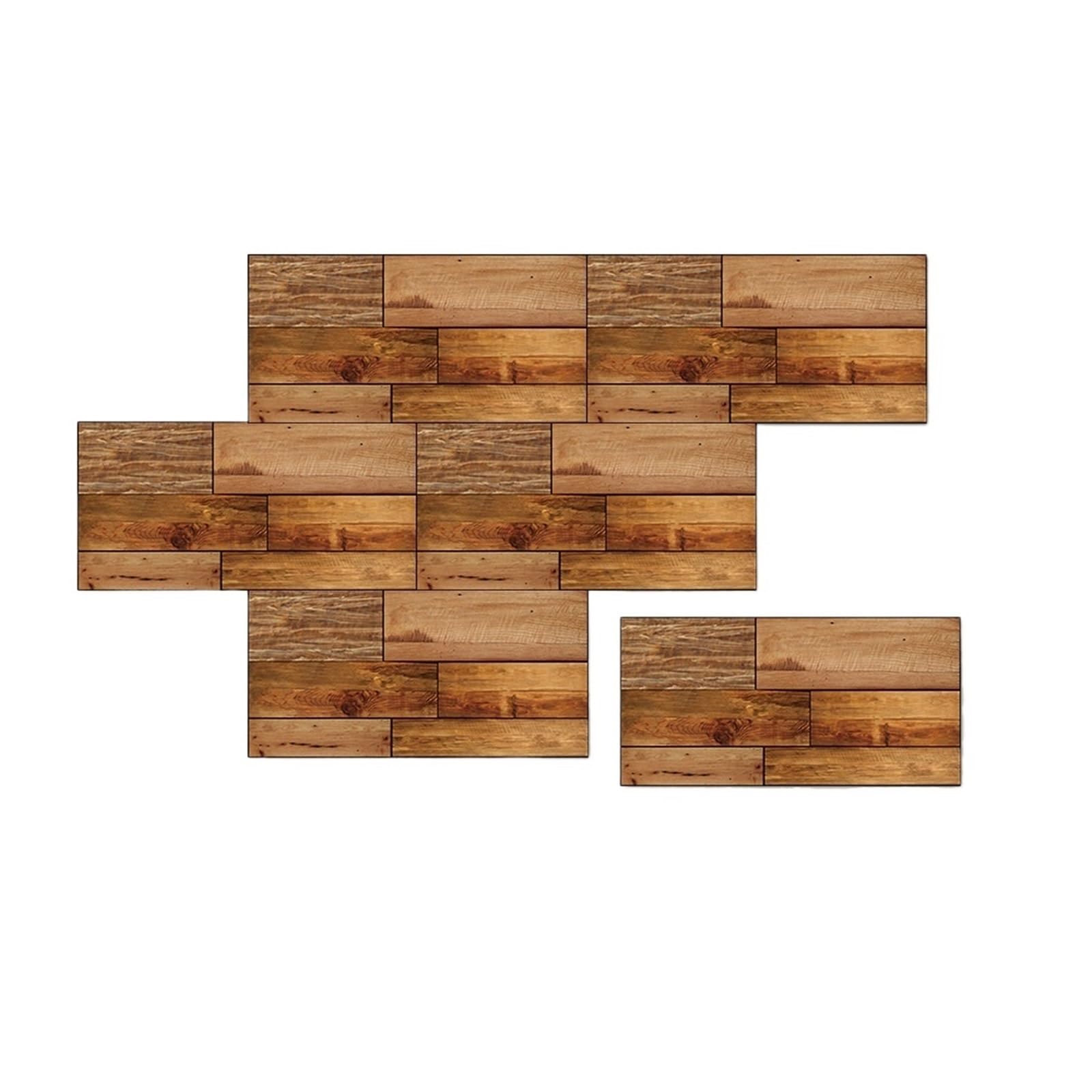 Stick On Tiles 6pc 3D Cobblestone Pattern Wall Stickers Self-Adhesive PVC Sticker Kitchen Bathroom Waterproof(11)