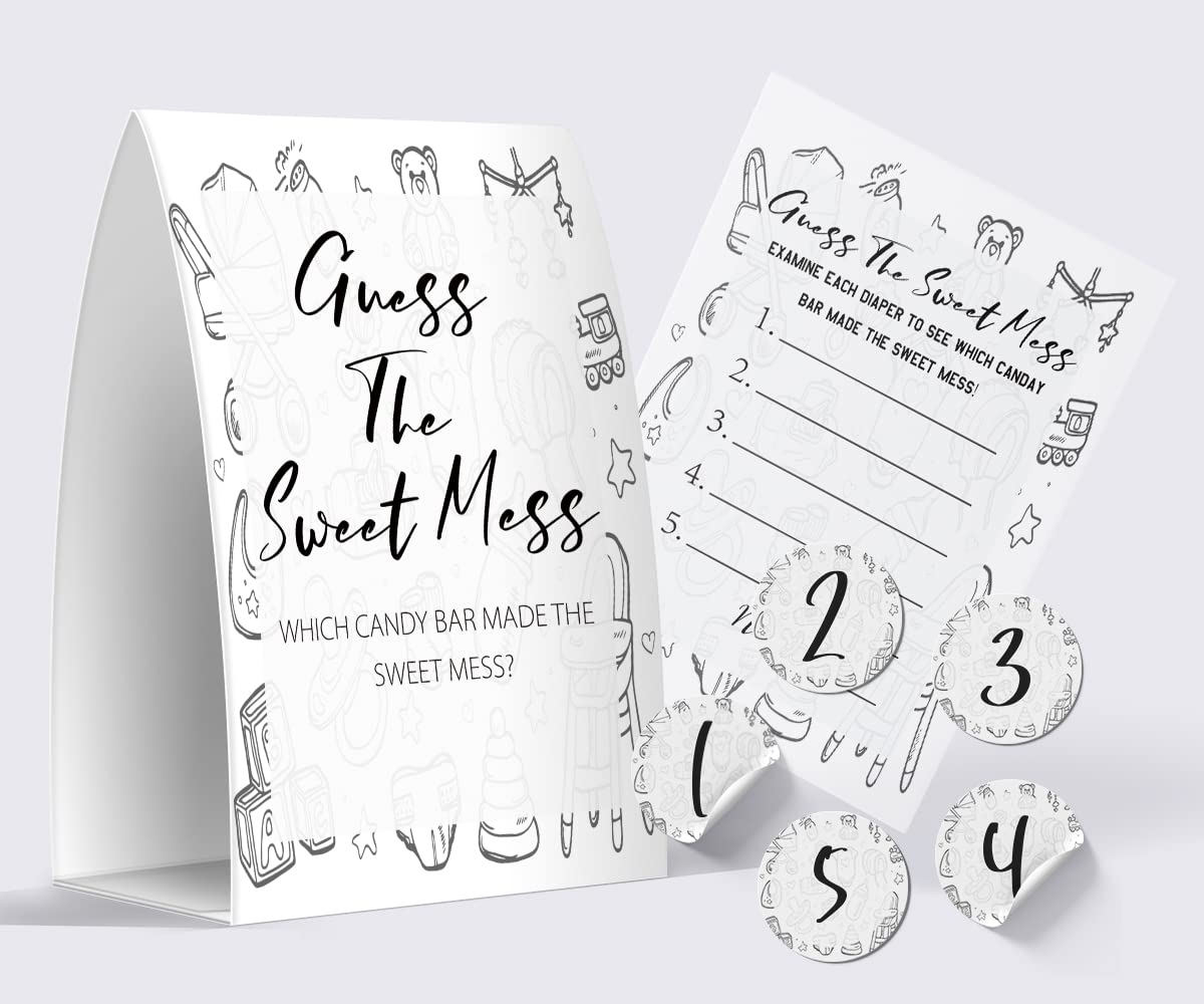 Amazon.com: Guess The Sweet Mess - Dirty Diaper game,Baby Shower Games Guess The Sweet Name That Poo/gs013A : Home & Kitchen amazon-com-guess-the-sweet-mess-dirty-diaper-game-baby-shower-games-guess-the-sweet-name-that-poo-gs013a-home-kitchen