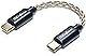 GUCraftsman Type-C(USB-C)変換Type-C(USB-C) ヘッドフォンアンプケーブル 6N単結晶銀ケーブル FiiO BTR5 Q1 Q3 Q3s Qudelix 5K xDuoo Link2 XD-05PLUS E1DA 9038G3 9038S 9038Dと互換性あり (Type-C to Type-C)
