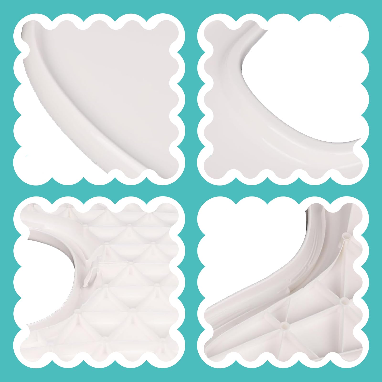 Vassoio compatibile con Stokke Tripp Trapp, tray accessori per seggiolone, per il bambino 6-36 mesi, facile da assemblare, al 100% senza BPA, bianco