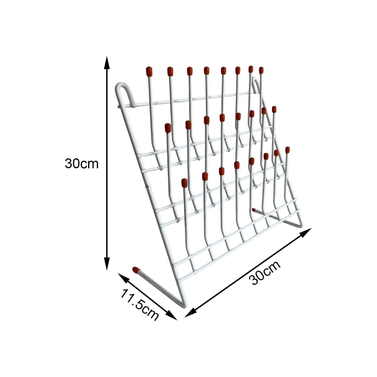 Generic Labor Ablauf Halter Tropf Ständer Abtropffläche Regal Lagerung Regal für Labor Küche Flasche, 24 Bit