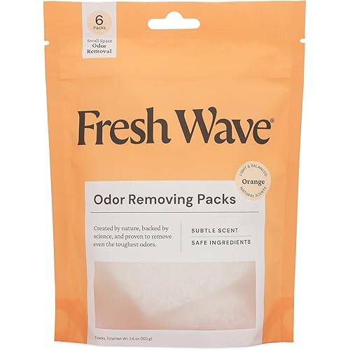 Fresh Wave Orange Odor Eliminating & Deodorizing Packs | Bag of 6
