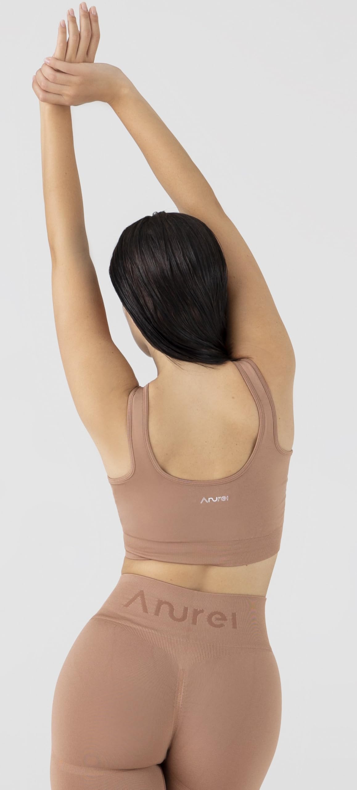 Sujetador deportivo sin costuras y sin aros fabricado en Italia – Sujetador deportivo sin costuras y sin aros – Brassiere Fitness, Yoga, Tiempo libre –