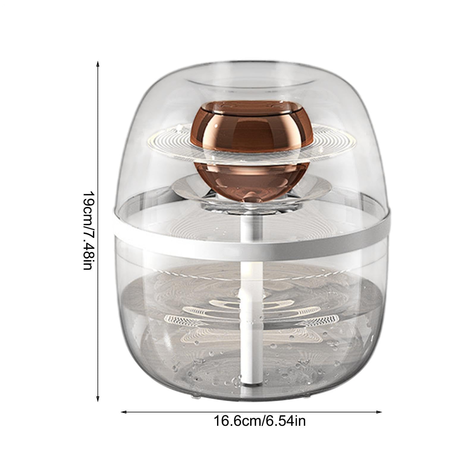 Humidificador para dormitorio con tanque de agua de 3 litros | Hidratante de aire de mesa con luz nocturna cálida para dormir y trabajar | Ideal para uso doméstico y de oficina