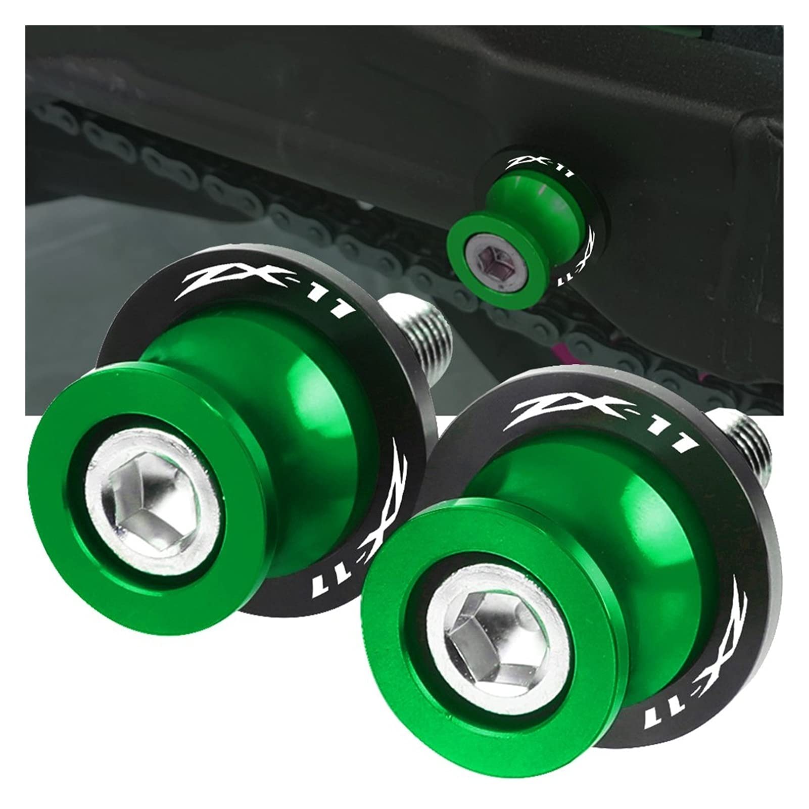 アクセサリー S@kaM Amazon.com: Motorcycle Aluminum Swingarm Spools Slider Stand