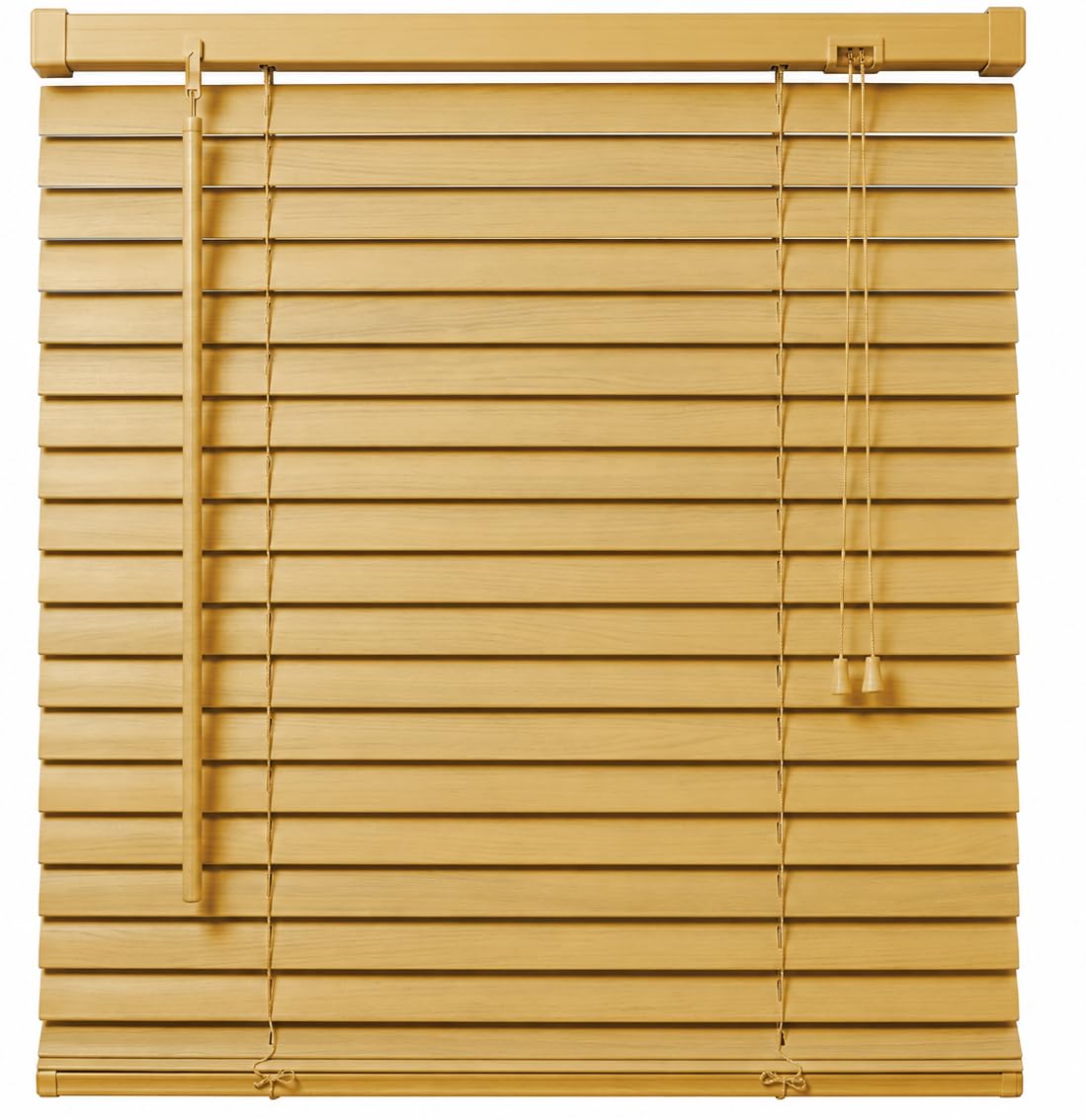 Ruby Deals Teak PVC Venetian Blinds Window 25mm Slats 90W x 213H cm