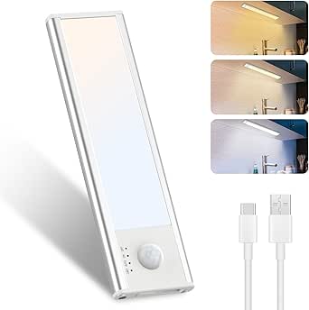 Kabellose LED Unterbauleuchte – 23 Cm, 1500 MAh, Bewegungsmelder, Dimmbar, USB-C Ladung