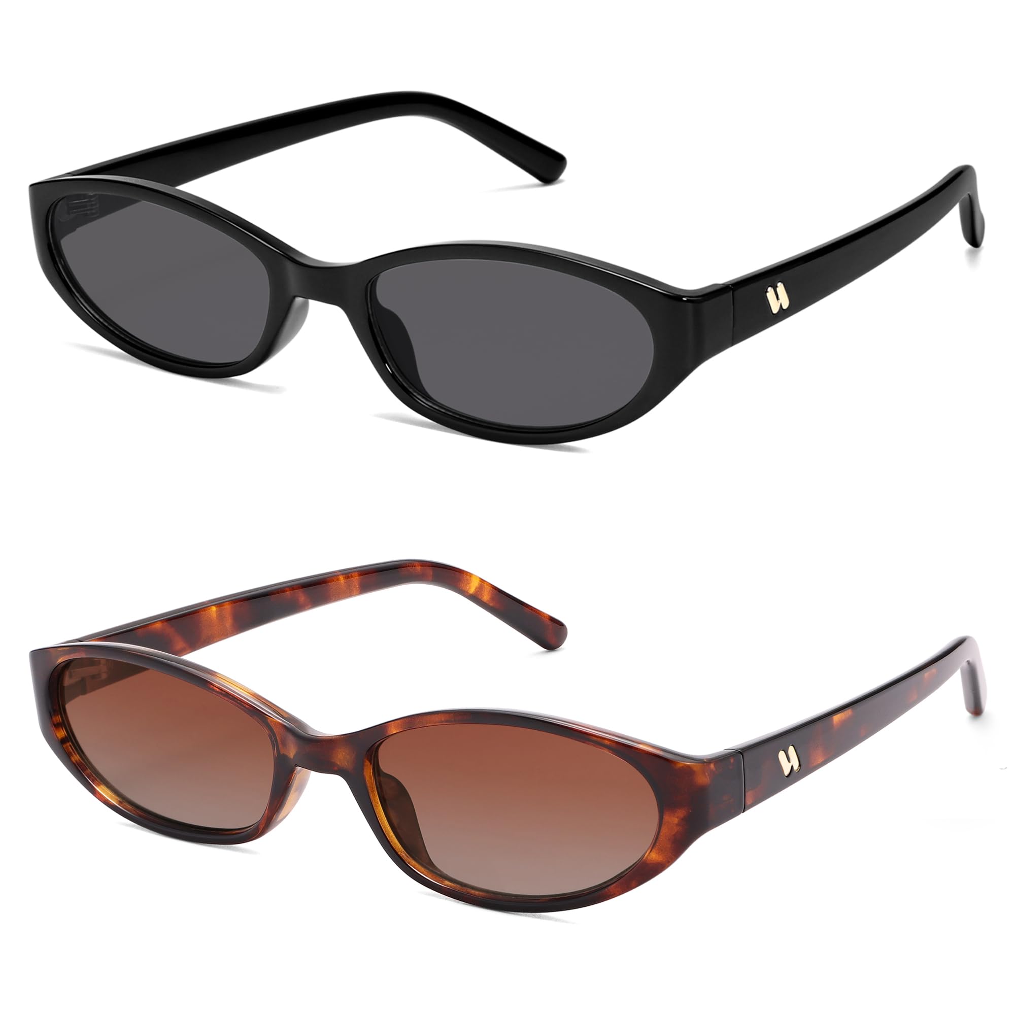 Retro Oval Sunglasses Womens Mens Y2k Trendy Cateye Shades AR82299