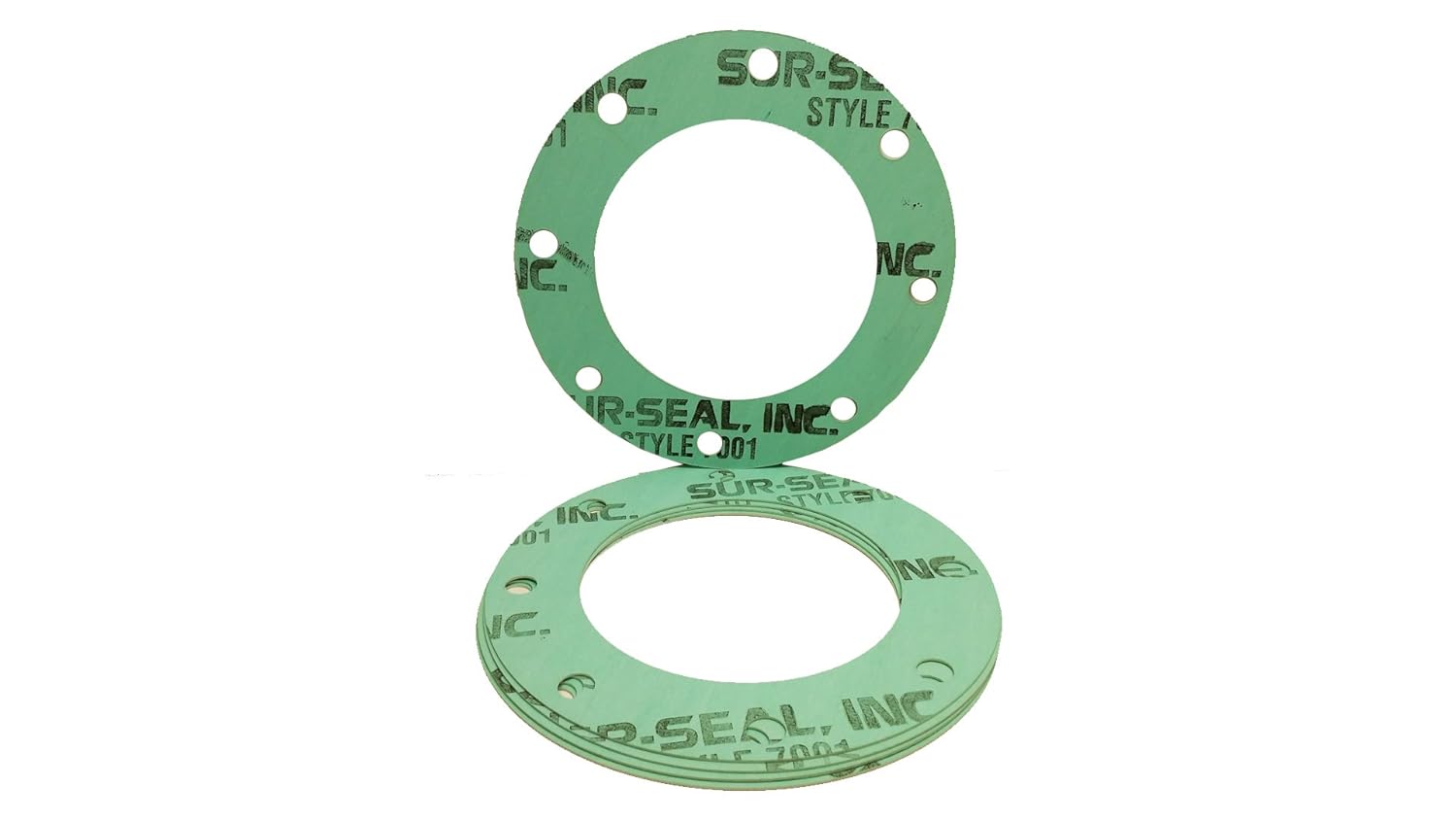 Sterling Seal CFF7001.300.031.300X5 7001 Compressed Non-Asbestos, Aramid/NBR Full Face Gasket 3" Pipe Size, 1/32" Thick, Pressure Class 300#, 0.31", Green/Blue/White (Pack of 5)