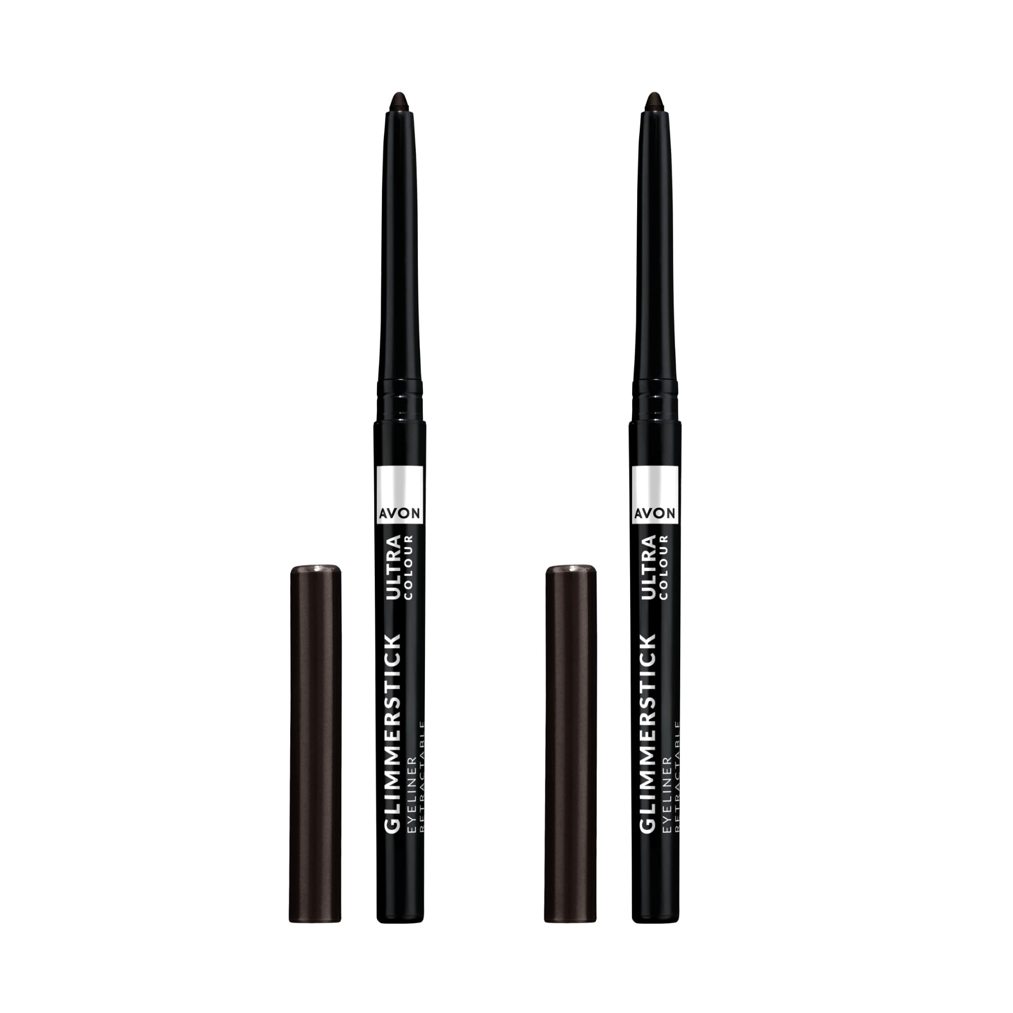 Avon Glimmerstick Eyeliner Duo, Cosmic Brown, Soft-Glide Formula, Bold and Intense Colour, Waterproof