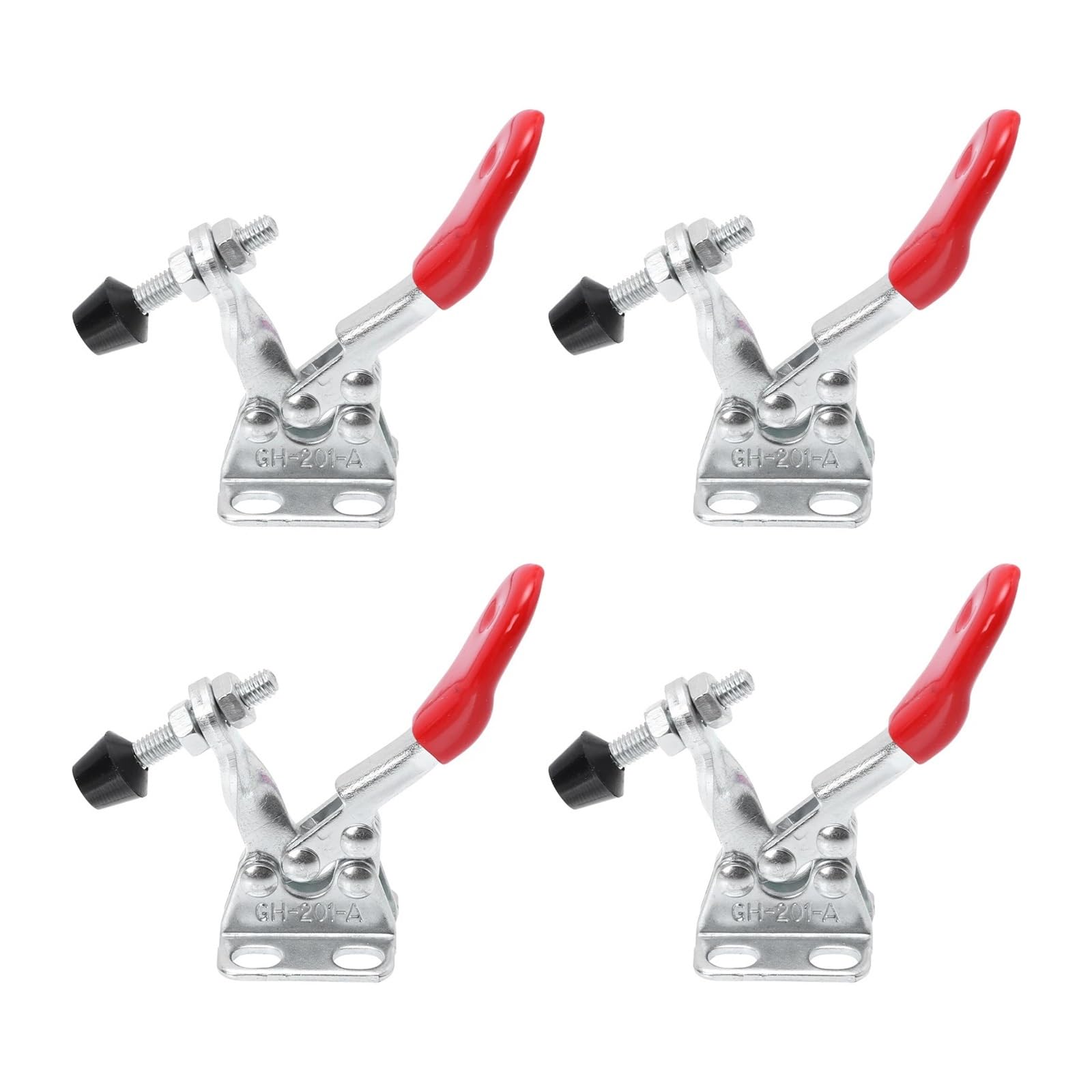 Antislip Toggle Horizontal Clamp, 10 Pcs Horizontal Push Pull Toggle Clamps Quick Release Rubber Woodworking Welding