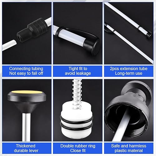 Miniatura 5 de Bomba manual de transferencia de fluido de 500 cc con tubos de extensión, jeringas de extracción de aceite y llenado para automóviles, motocicletas,