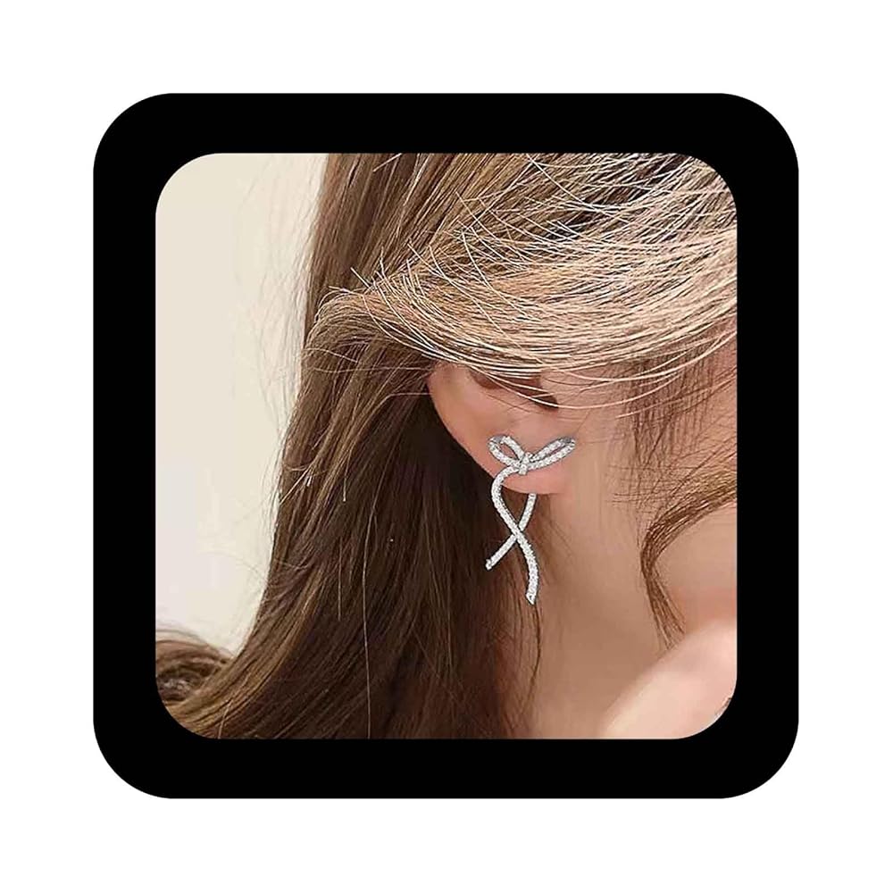 Amazon.com: Erimberate Bohemian Crystal Bow Ear Jacket Amazon.com: Erimberate Bohemian Crystal Bow Ear Jacket