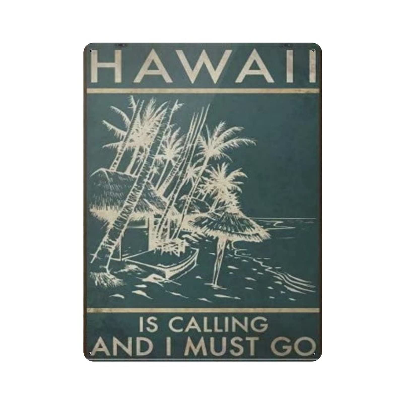 AOOEDM The Mountain Is Calling And I Must Go Vintage Metal Tin Sign for Home Coffee Shop Office Wall Art Metal Poster Garage Decor Man Cave Sign Inspirational Quote Wall Decor