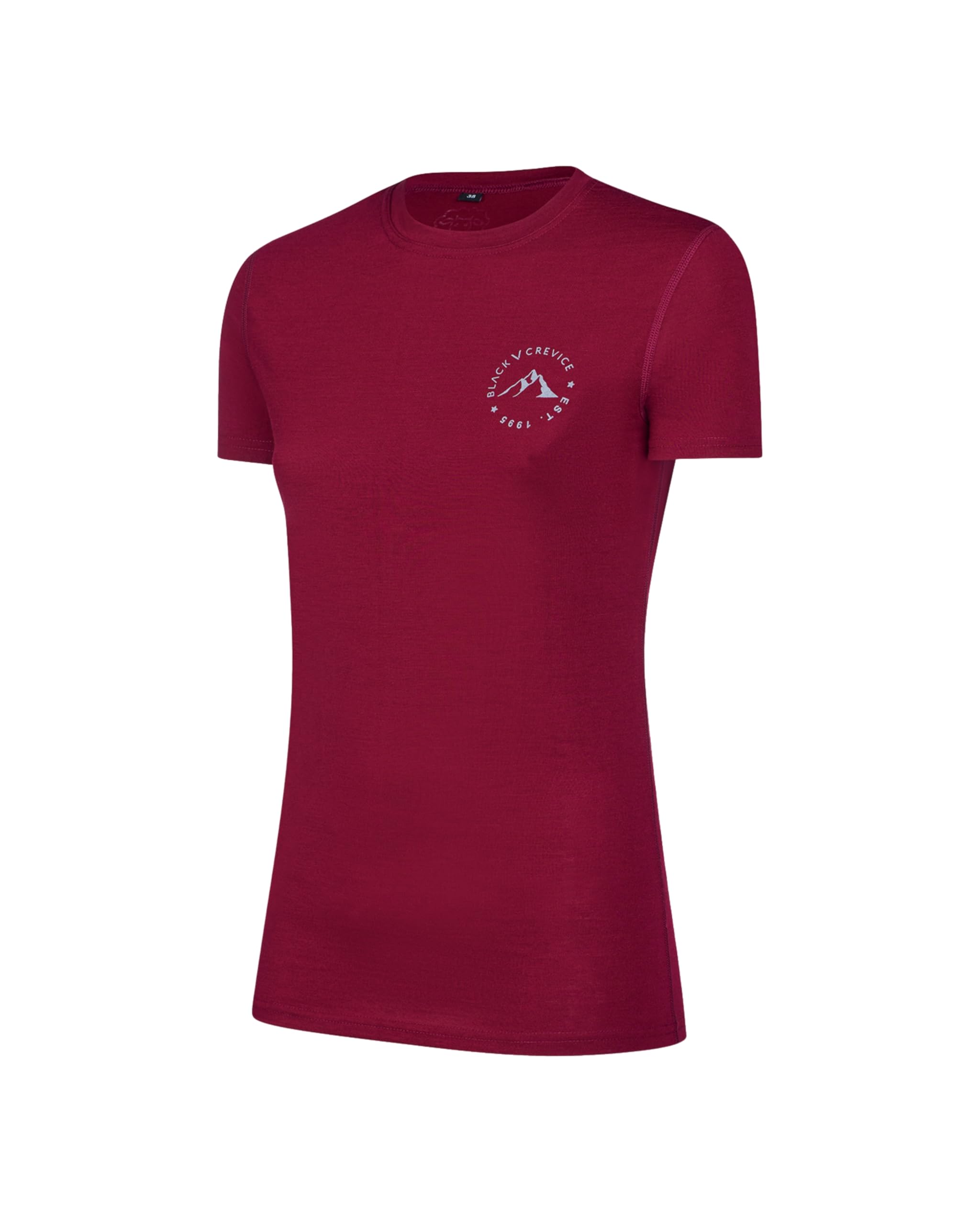 Black Crevice Damen Black Crevice Damen Merino T-Shirt T-Shirt